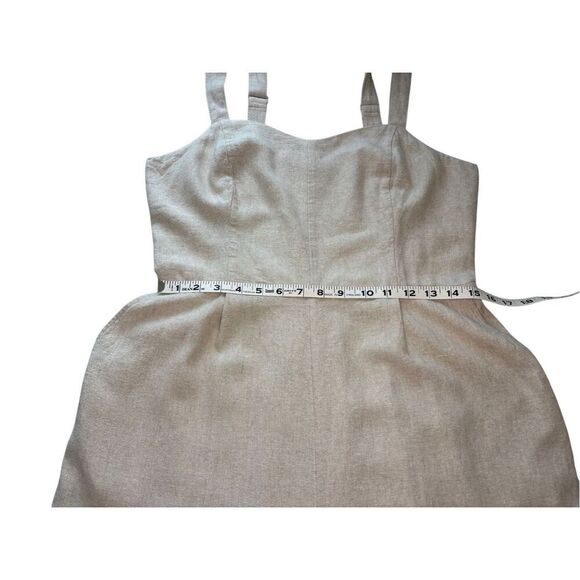 Old Navy tan linen blend jumpsuit- L - Picture 8 of 12